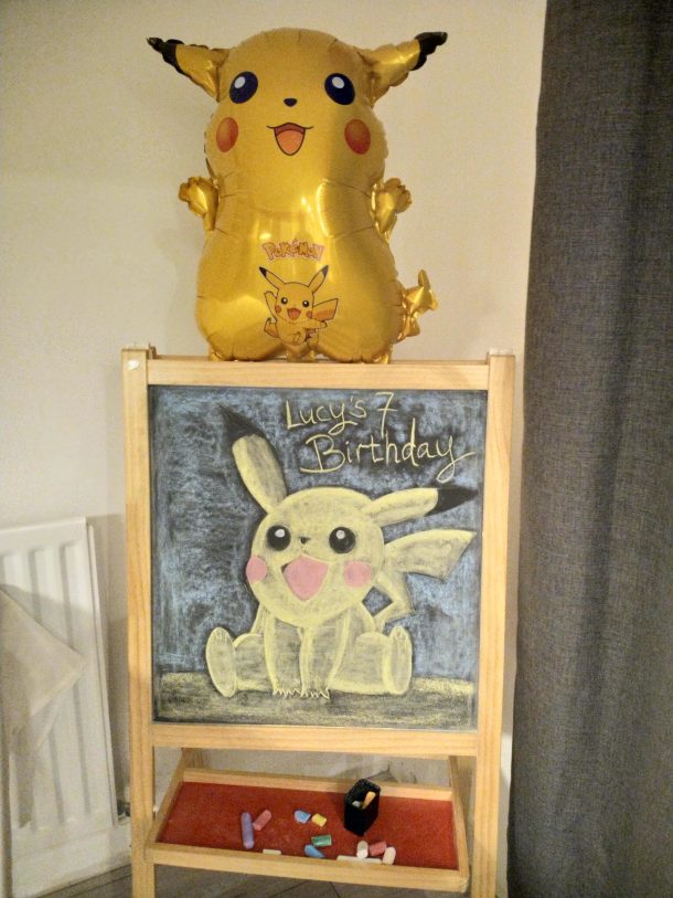 Pikachu Chalk Work