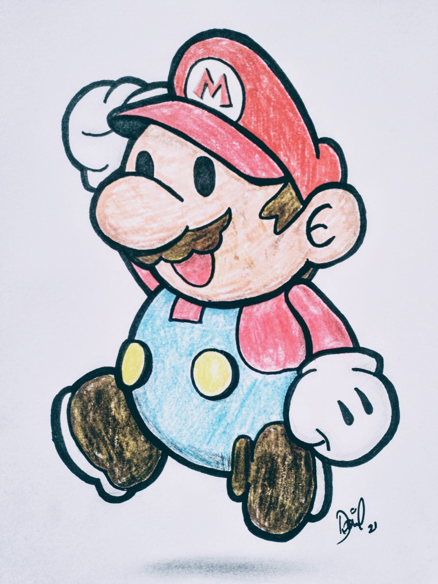 Super Mario Drawings by Daniel, Lucy & Belle North x South