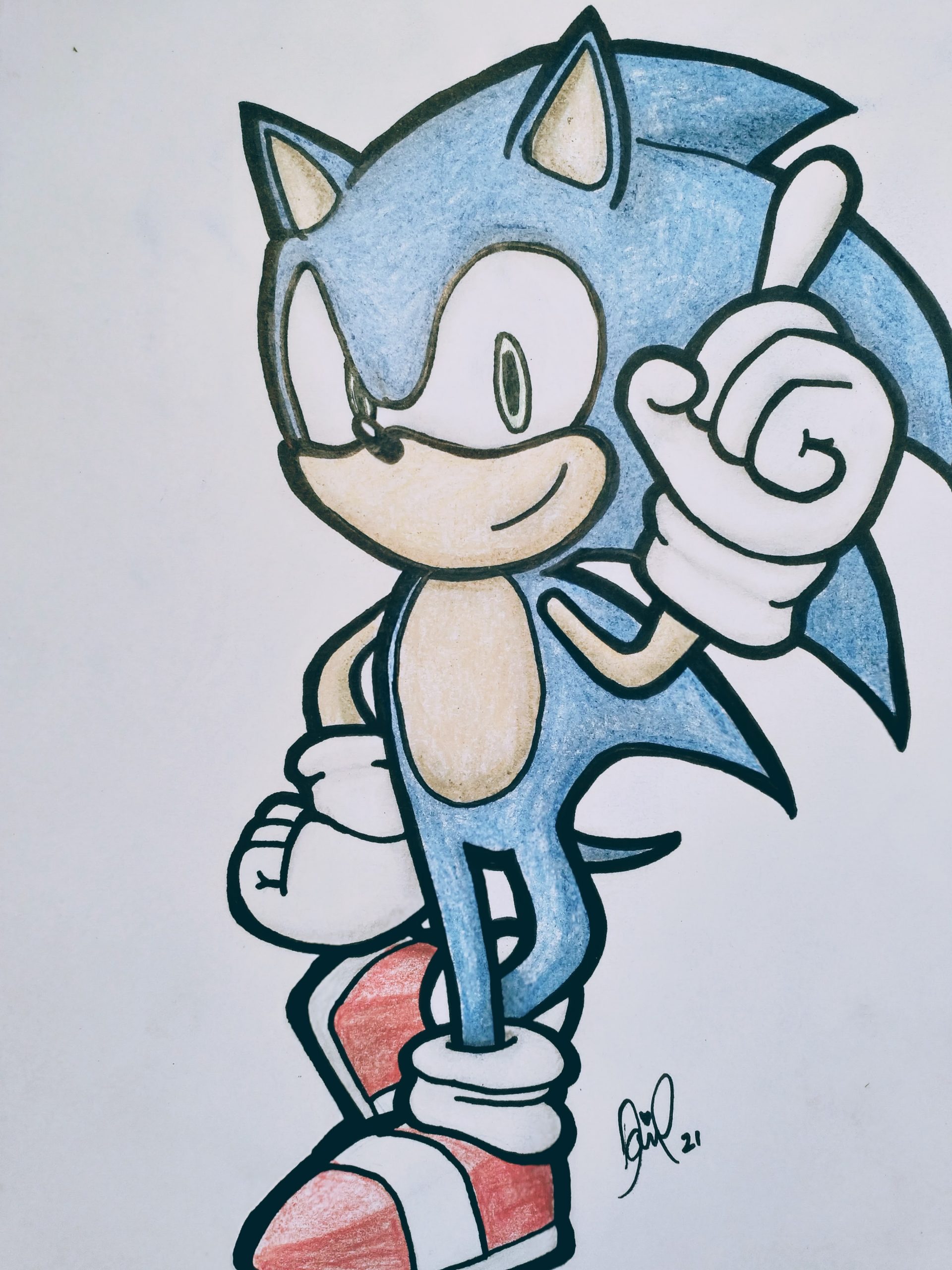 Sonic The Hedgehog Drawing 🌀 - NXS Digital Consultancy