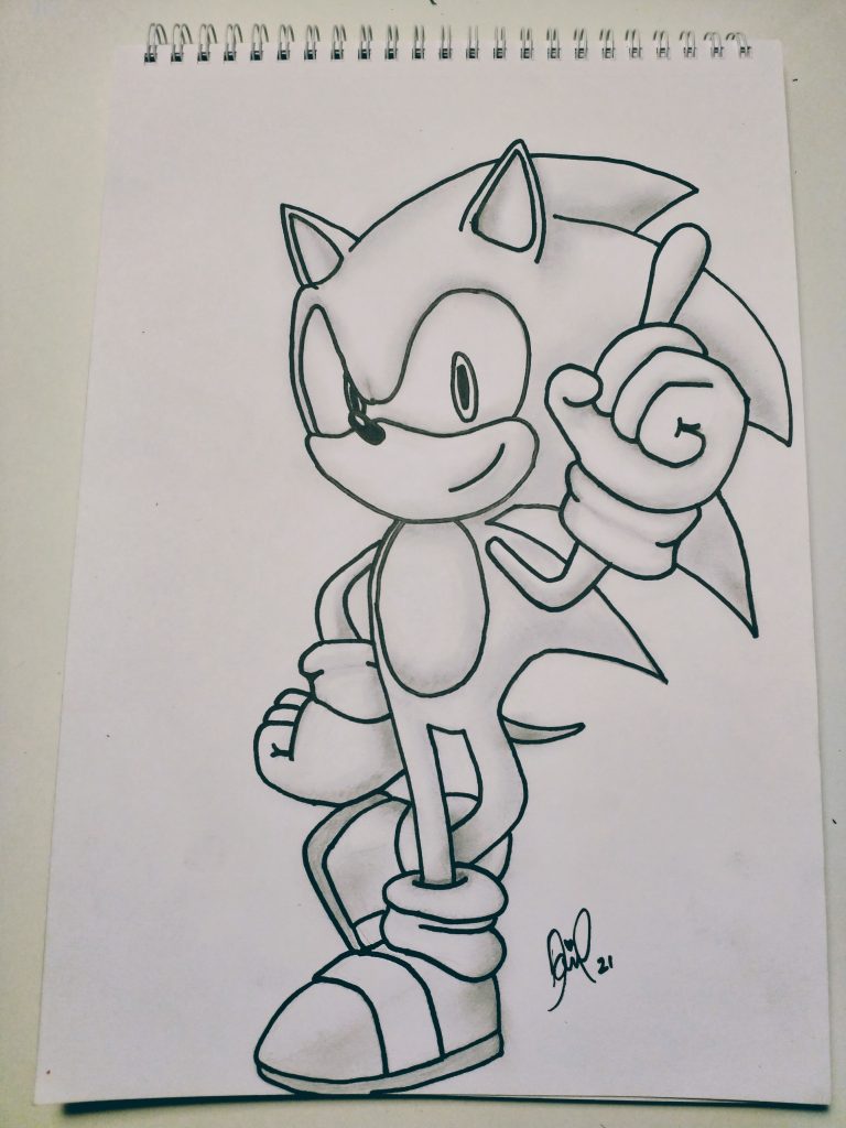 Sonic The Hedgehog Sketch (2)