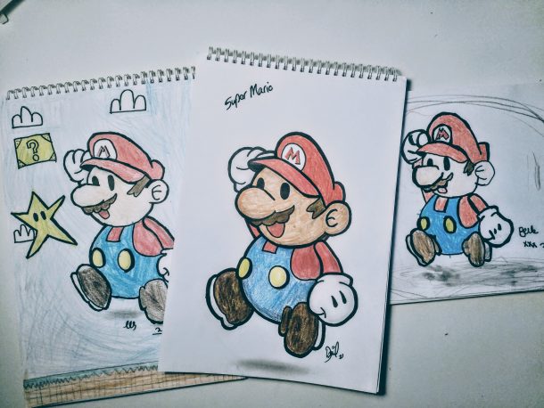 Super Mario drawings